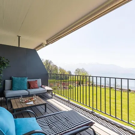 Terrasses De Lavaux Moderne Avec Vue Panoramique&piscine Puidoux