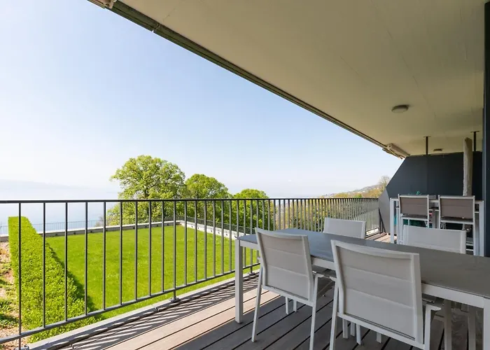 Les Terrasses De Lavaux 1 - De Luxe Avec Vue Panoramique Et Piscine Appartement Puidoux